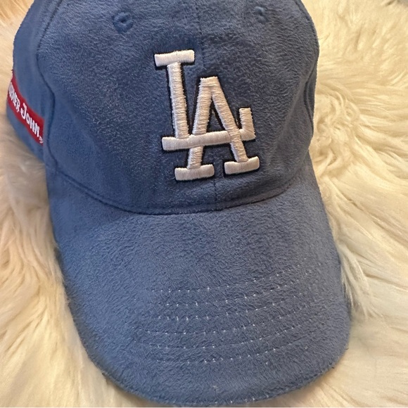 LA Los Angeles Dodgers Farmer John Blue Baseball Cap Velcro Adjustable Fit - Picture 2 of 9